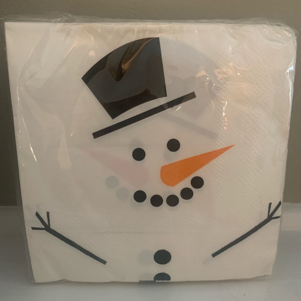 NWOT Simply Snowman Design Paper Napkins
